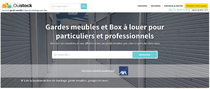 Ouistock - stockage entre particuliers