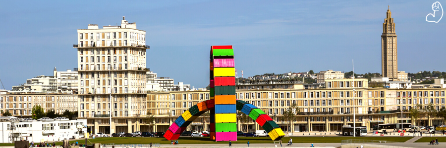 Vous venez de déménager au Havre ? Venez visiter la Catène de containers !
