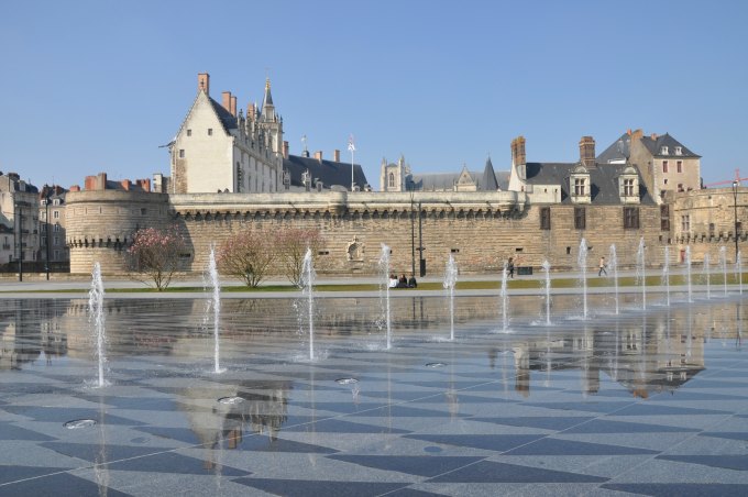 photo du miroir d'eau à Nantes