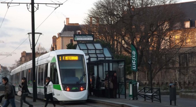 photo du tramway a Nantes